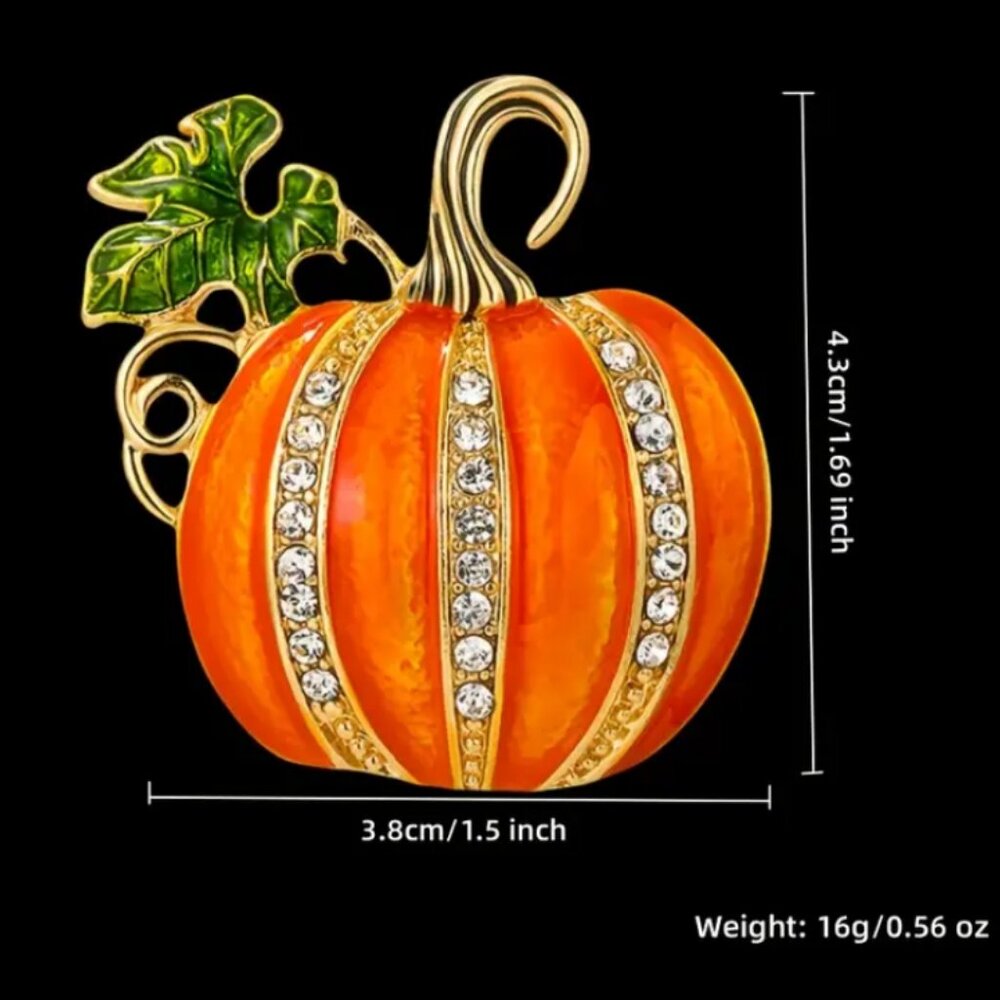 ๐บ ๐บ ๐บ Halloween Pumpkin Brooch Pin - Picture 2 of 3
